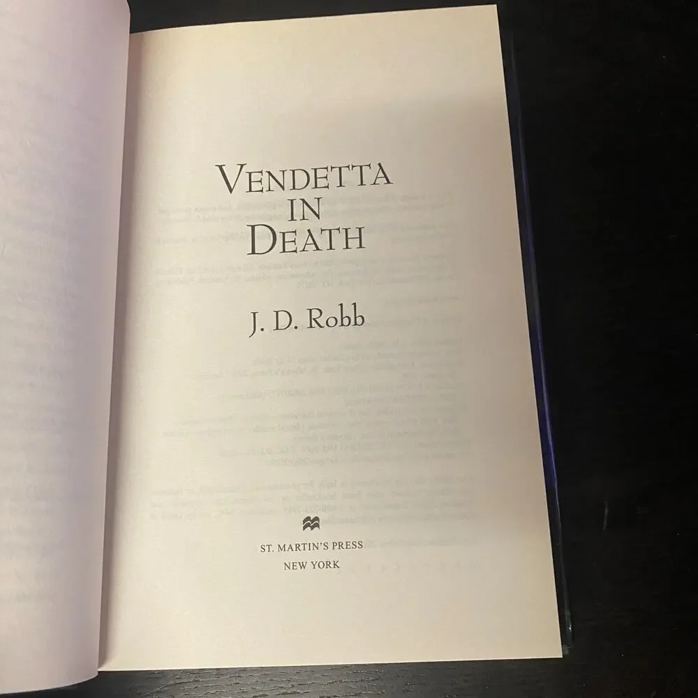 Vendetta in Death (In Death Series, Book 49) by J.D. Robb (Hardcover, 2019)